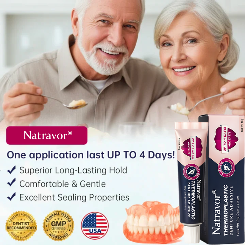 š„LIMITED SPECIAL OFFERš„ NATRAVORĀ® Thermoplastic Denture Adhesive - All Day Secure