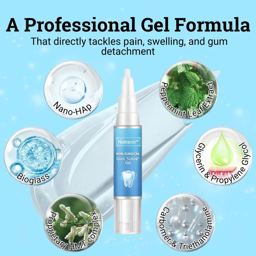 🎉 New Year's Special！👨‍⚕️ Dentist's Choice: Natravor® Non-Surgical Gum "Suture" Gel