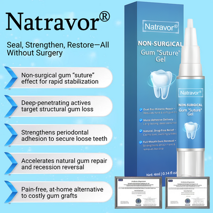 🎉 New Year's Special！👨‍⚕️ Dentist's Choice: Natravor® Non-Surgical Gum "Suture" Gel