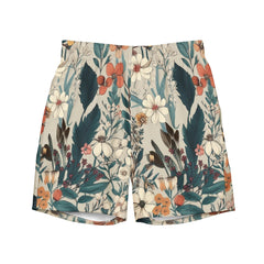 Botanical Men’s Swim Trunks | Swim Shorts | BoardShorts | Anti-Chafe Inner Liner | Multiple Pocket | Sizes | Size Small to 6XL